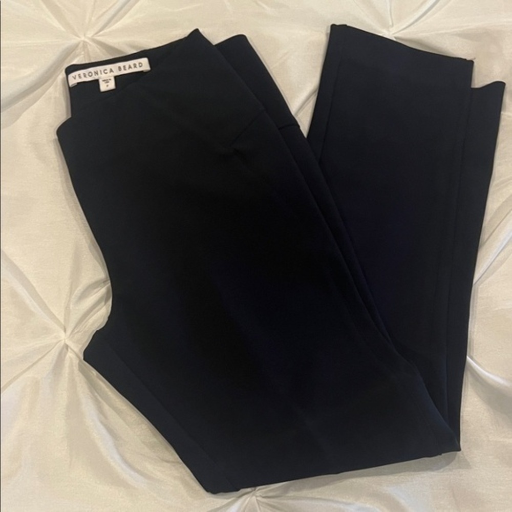 Veronica Beard Midnight Scuba Trousers size 2